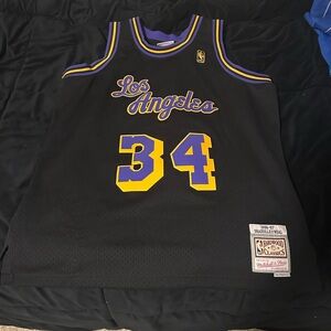 Black Los Angeles Basketball SHAQ Jersey (HardWood Classics)